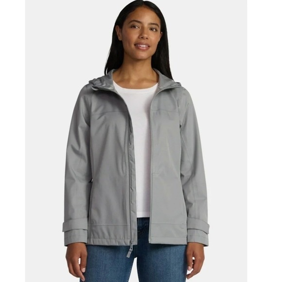 Time and Tru Lightweight Rain Anorak Jacket XS 0-2 Gray Asphalt New NWT - Picture 7 of 7